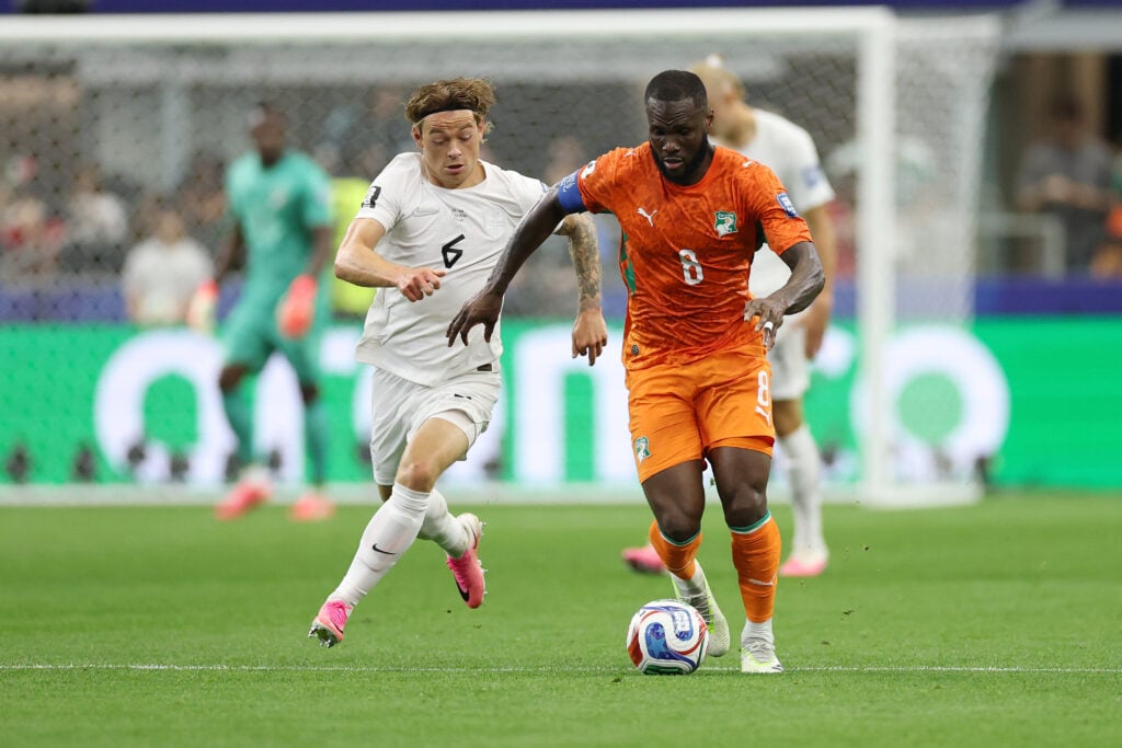 Patrick Berg playing for Norway.