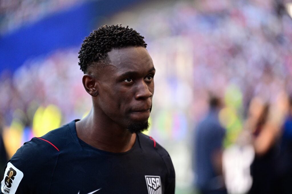 Folarin Balogun playing for USMNT.