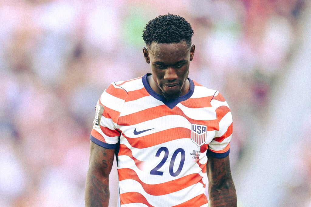 Folarin Balogun playing for USA.