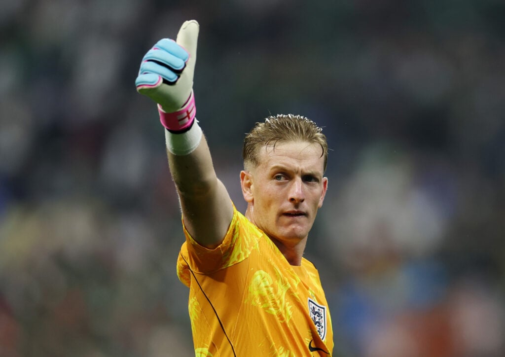 England goalkeeper Jordan Pickford.