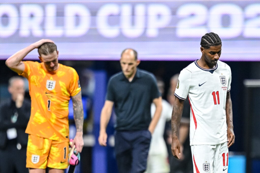 Jordan Pickford after playing for England.