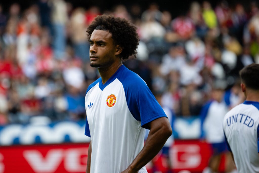 Manchester United striker Joshua Zirkzee.