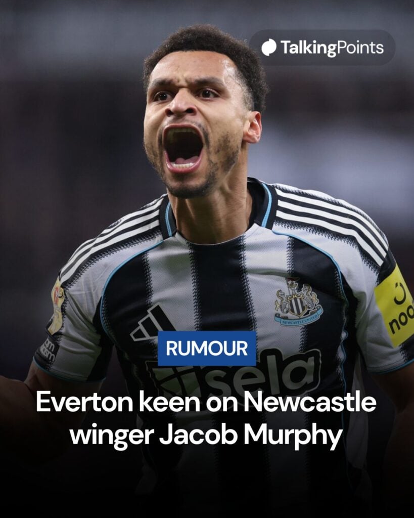 Newcastle United winger Jacob Murphy.